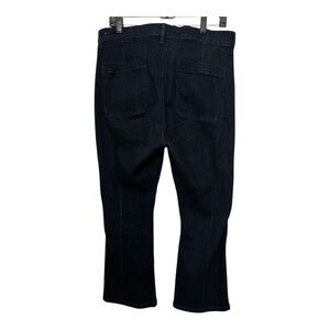 The Kick Crop Lift Dark Blue Denim Jeans